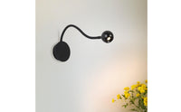 Eye Care Bedside Wall Lamp Modern Minimalist Gooseneck Wall Sconce Space Saving Flexible Bedside Lamp Easy to Install for Bedroom, Study