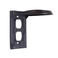 Outlet Cover with Hinged Hood Long-Lasting Duplex Outlet Cover Compact