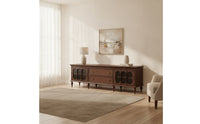 TV Cabinet Oak TV Stand Solid Wood Media Console for Living Room
