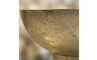 Steel Flower Pot Decorative Pedestal Planter Contemporary Flower Pot with a Solid Bottom for Tabletop, Living Room, Desk