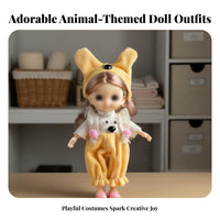 6 Inch Doll Clothes Fashionable Doll Clothes Set Themed Outfits for Kids