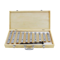 10 Note Xylophone Early Learning Wooden Tone Blocks Play Right Away Music Education Instrument Set for Beginners, Students, Classroom