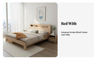 Solid Wood Foundation Bed Sturdy & Sturdy Wooden Foundation Bed Heavy Duty for Renters, Students, Apartment, Guest Room, Dormitory