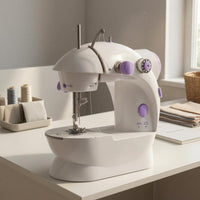 Compact Mini Electric Sewing Machine Lightweight Mini Sewing Machine Easy to Use Craft Tool Beginner Friendly