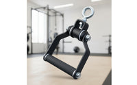 Cable Attachment with Knurled Grip Heavy Duty Lat Pulldown Handle Non-Slip Rowing Handle for Athletes