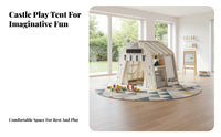 Easy to Install Multifunctional Kids Playhouse Material Kids Playhouse Tent Educational Indoor Toy House Portable for Toddlers, Preschoolers, Girls, Playroom, Bedroom, Living Room, Birthday Party