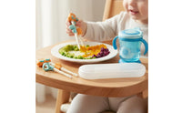 Non-Slip Tips Kids Training Chopsticks Set Ergonomic Grip Adjustable Training Chopsticks Easy to Hold Toddler Self-Feeding Set Durable for Toddlers, Beginners