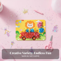 Princess Poke Art Book Great Gift Princess Poke Craft Kit Develops Creativity 3D Sticker Painting for Girls, Children, Kindergarten, Classroom
