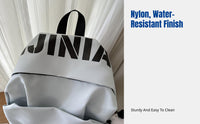 Minimalist Urban Backpack, Lightweight Nylon School Bag, Korean Style, Water-Resistant, Large Capacity, Unisex, for Students