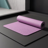 Non-Slip TPE Exercise Material Eco-Friendly Exercise Mat Lightweight Portable for Home Gym