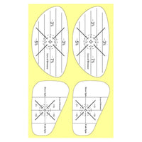 20 Pieces Golf Club Contact Sticker No Residue Club Face Hit Marker Great Gift