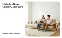 Nordic Design Wooden Frame Textile Couch Set Minimalist Design Sofa and Armchair Set High Rebound Cushion Living Room Furniture Easy Assembly for Apartment Dwellers, Homeowners, Families, Home