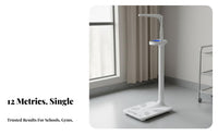 Digital Height Weight Scale Voice Broadcast Stadiometer Scale Large LED Display Acoustic Body Composition Analyzer for Adults, Hospital, School, Gym