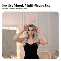 Crystal Feather Headdress Sparkling Crystal S Gothic Feather Crown Costume Accessory Large Feathers Headwear Adjustable