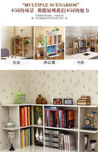 桌上分层书架实木生态板储物学生收纳神器小型办公桌面多层置物架