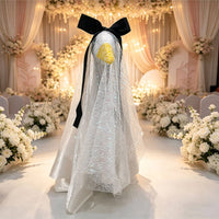 Porch Goose Costume Wedding Dress Presentable Goose Bride Set Party Ornamental Home Decoration for Yard, Halloween