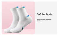 Moisture-Wicking Sports Socks Shock Absorption Breathable Athletic Socks Long-Lasting for Women, Teenagers, Outdoor Activities, Workout