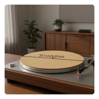 3 Mm Thick Cork Turntable Mat Non Slip Anti Static Slipmat Vinyl Player Platter Pad for DJ Users