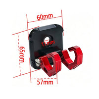 Folding Storage Hook Foldable Motorcycle Hook with Folding Arms Wear-Resistant CNC Aluminum Hanger for Commuters