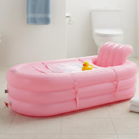 Foldable Bathing Basin Heat Retaining Adult Soaking Tub Portable Inflatable Bath for Adults