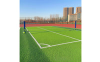 Sports Net with Steel Frame Portable Practice Net with Metal Stand Freestanding for Park, School Field