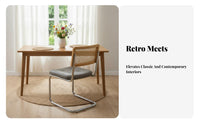 Retro Design Century-Century Modern Dining Chair High Weight Capacity Century Modern Dining Chair Floor Protectors Gentle Rocking Motion for Restaurant Owners, Design Enthusiasts, Interior Designers, Cafe, Living Room, Home Office