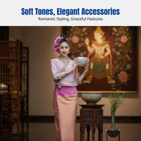 Dai Ethnic Dress Traditional Long Skirt, Casual Workwear, Travel Photography Outfit