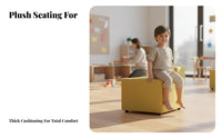 distinctive shapesShaped Upholstered Bench Comfortable Cushioning Waiting Room Seating Modern design Lobby Furniture Combinable Sections for Parents, Visitors, Customers, Reception Area, Shopping Mall