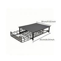 Metal Coffee Machine Stand with Drawer Sturdy Coffee Capsule Drawer Countertop Organizer Sleek for Kitchen Counter