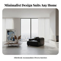 Minimalist design plush sectional Sofa Italian Inspired Living Room Seating Wabi-Sabi Aesthetic Multi-Person Couch Lowsilhouette for Apartment Dwellers, Interior Design aficionados, Young Adults, Modern Home, Small Spaces, Bedroom