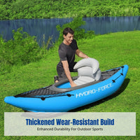 Inflatable Kayak, Durable Canoe, Thickened, Wear-Resistant, Fishing & Drifting Boat