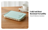 Dumpling Storage Box Non-Stick Texture Dumpling Freezer Tray Stackable Freezer Container Odor Resistant Multi-Tier Food Tray