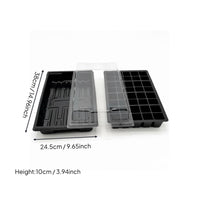 Good Drainage 40 Cell Seedling Tray with Dome Reusable Mini Greenhouse Starter Kit Long-Lasting Plastic Gardening Supplies for Gardeners