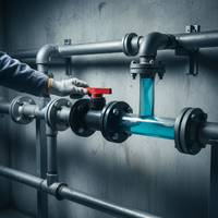 FRPP Flange Ball Valve, PP Plastic Chemical Ball Valve, RPP Corrosion-Resistant Integrated Ball Valve