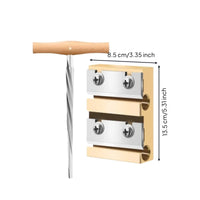2 Pieces Peg Shaper Tapered Violin Peg Reamer Shaper with Wooden Handle Precision Lutherie Tool Manual for Luthiers