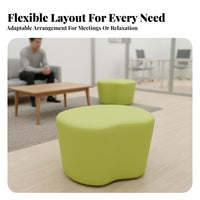 Modern Design S-Shaped Couch Irregular Shape Lobby Sofa Combinable Public Seating Rounded outline for Office Visitors, Interior Designers, Business Owners, Reception Area, Training Center, Waiting Room, perusing Corner