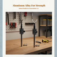 Adjustable aluminum rod holder