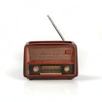 Vintage Radio Flowerpot Indoor Radio Planter Tabletop Planter with Antenna for Plant Lovers