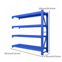 1 Piece Storage Shelf Freestanding Shelving Heavy Duty Metal Shelving Unit Multi Layer Storage Rack Durable Steel Construction Adjustable Modular Suitable for Warehouse Garage Retail Store Workshop