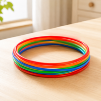 Plastic Ring Toss Game Set for Kids, Outdoor Carnival Yard Games