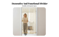 Beaded String Curtain Punchtool-No-Drill Installation Room Divider Transparent