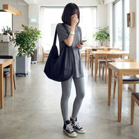 Travel Bag and Canvas Tote Bag for Daily Use, Versatile Crossbody with Shoulder Strap, Large Canvas Material with Snap Button