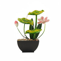 Pond Water Feature Tabletop Decoration Circulating Water Decor Compact Size