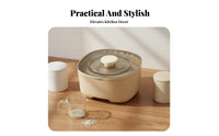 Moisture-Proof Sealed Rice Bin Multi-Purpose Tilting Grain Dispenser Safe