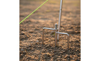 Stainless Steel Tent Pole Heavy Duty Sectional Tarp Pole Detachable Design Support Rod for Campers, Hikers