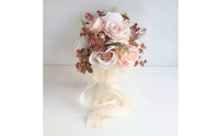 Bridal Floral Bouquet Artificial Flowers Bridal Artificial Flower Ribbon Bow Event Decoration for Brides, Bridesmaids