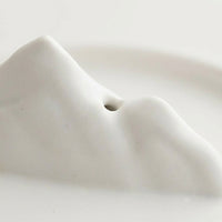 Holder Tray Mountain Water Landscape Design Ceramic Ash Catcher Home Fragrance Holder for Living Room Decor Meditation Practitioner Gift Shopper