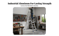 Versatile Folding Ladder Foldable Telescopic Aluminum Ladder Design Climbing Equipment for Contractors, Workers, Home, Garage, Outdoor