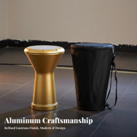Authentic Middle Eastern Sound Darbuka Drum Bright and Ta Single Piece Darbuka Sturdy Construction Doumbek Lightweight for Belly Dancers, Percussionists, Live Performances, Dance Studios, Cultural Events, Outdoor Gathebands