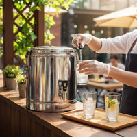 Stainless Steel Insulated Barrel Full Polyurethane Foam Insulation Insulated Soup Bucket Portable Commercial Food Warmer Barrel for Caterers